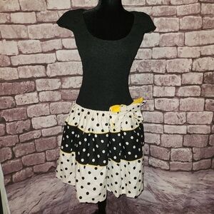 VINTAGE 80's party dress polkadots